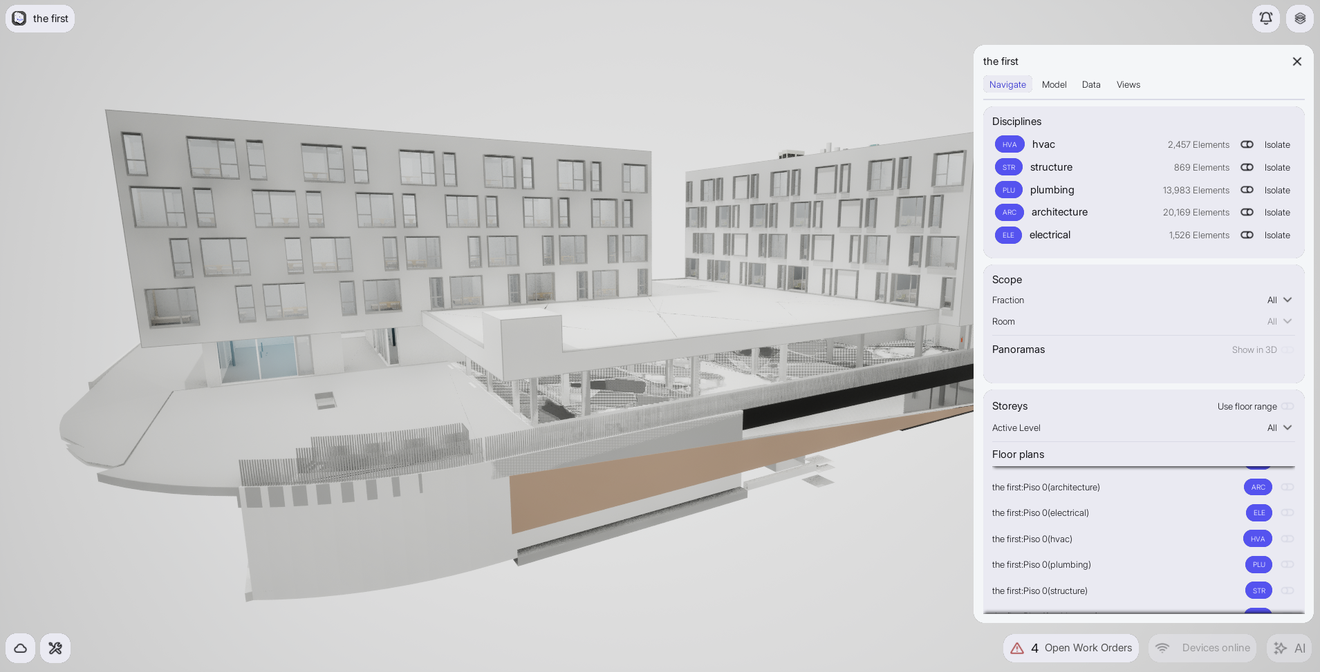 GoTwin connected building platform interface